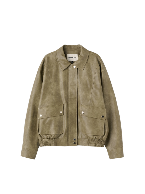 General Idea Джемпер fake leather pocket