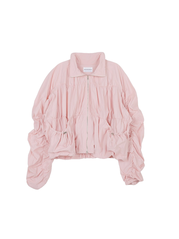 Hardcore Happiness Shirring Baby Two-way jacket (Pink)