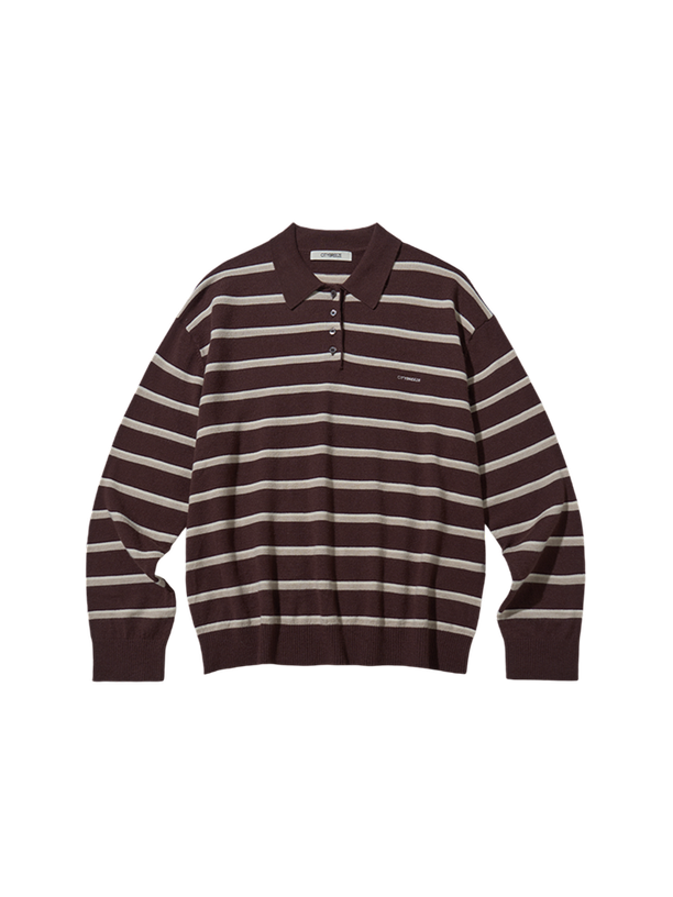 Citybreeze Свитер MULTI-STRIPE COLLARED