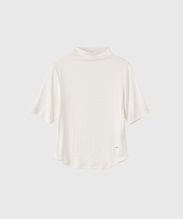 General Idea Топ acetate mock neck