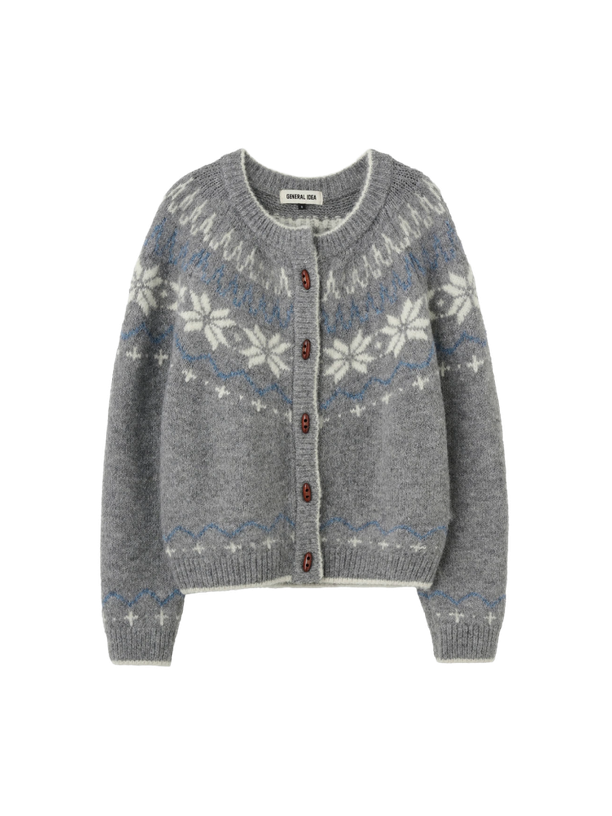 General Idea Кардиган wool nordic duffle