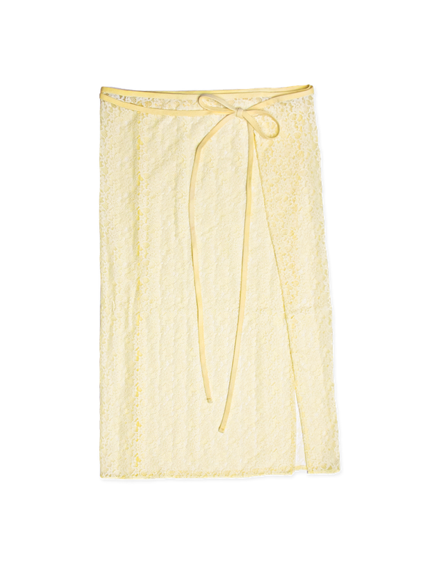 Poev Floral Lace Layered Skirt