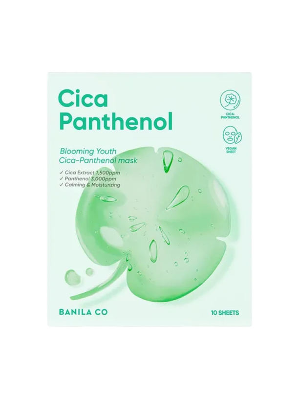 BANILA CO Маска Blooming Youth Cica Panthenol Mask