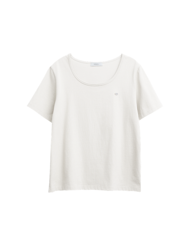 Slowlolli Футболка U neck short sleeve
