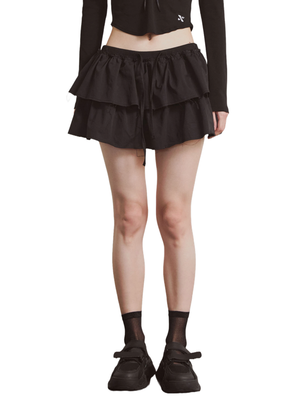 Etre Au Sommet Damage Cancan Mini Skirt Pants