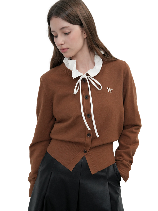 General Idea essential crew neck cardigan