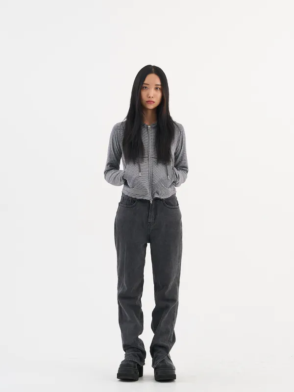 Mosquito murderers CROP HOODIE JACKET