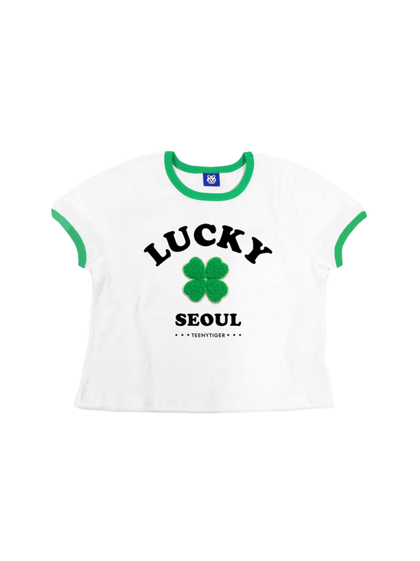 Teeny Tiger Lucky Seoul Crop T-shirts White