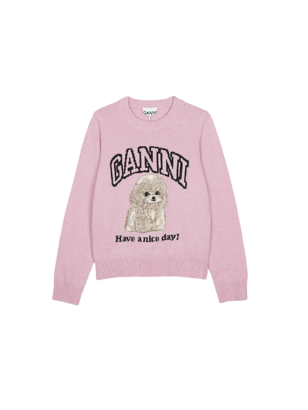 Ganni  Свитшот Poodle Crewneck