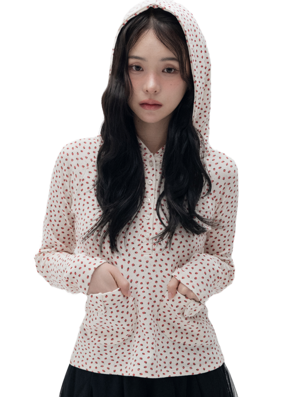 Highschool Disco Худи Strawberry Henley Neck