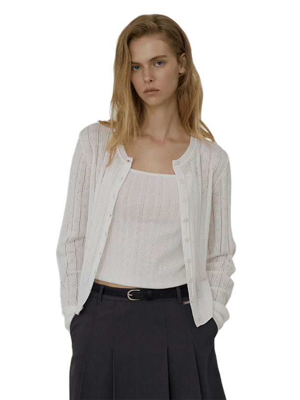 Citybreeze Комплект кардиган и майка Eyelet Knit