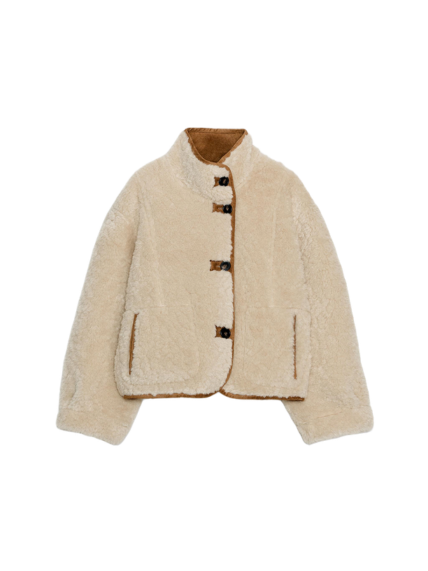 Zara Двусторонняя куртка-дубленка