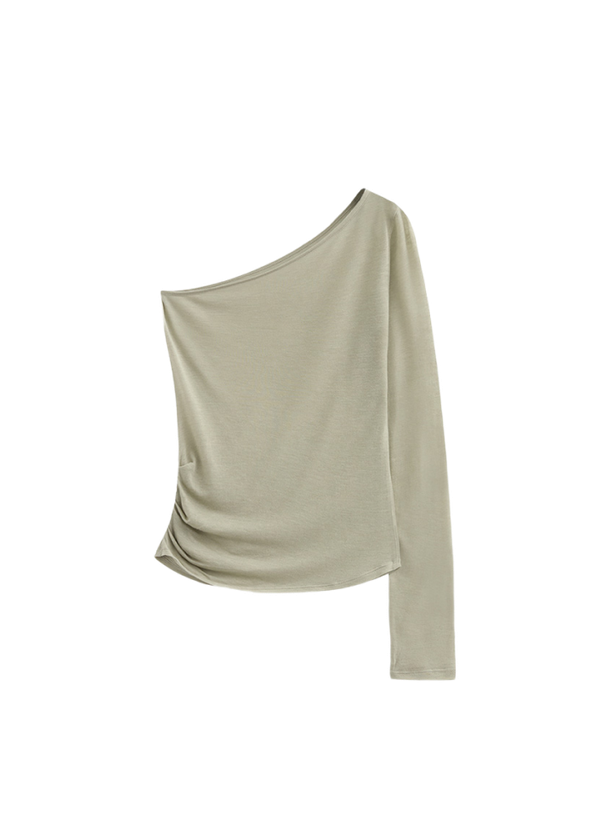 Poev Сет топов One Shoulder Layered
