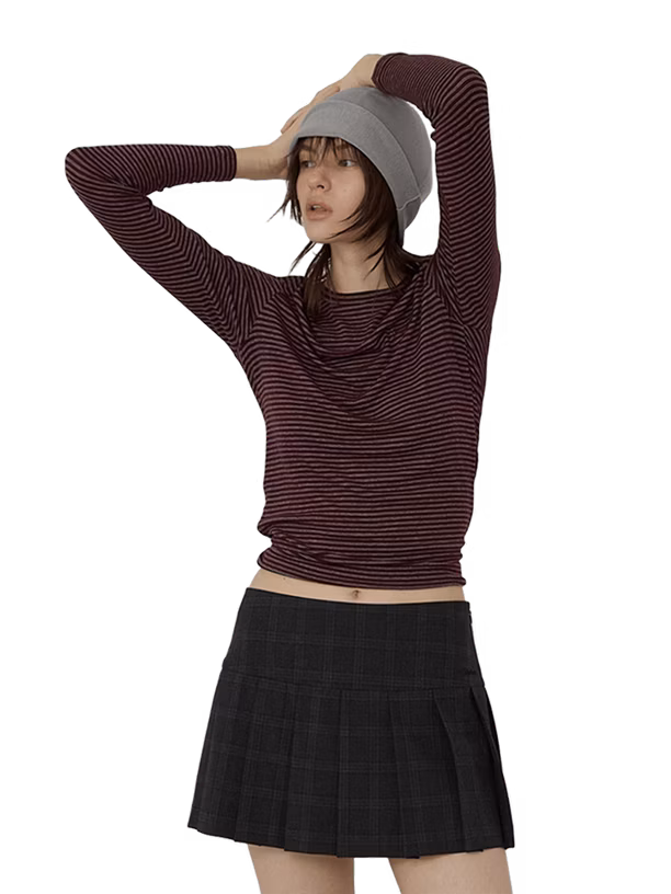 Citybreeze Футболка Slim Fit Round Neck Stripe