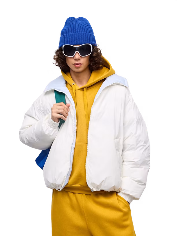 Uniqlo Стёганая куртка с воротником-стойкой GU Warm Padded Stand Collar
