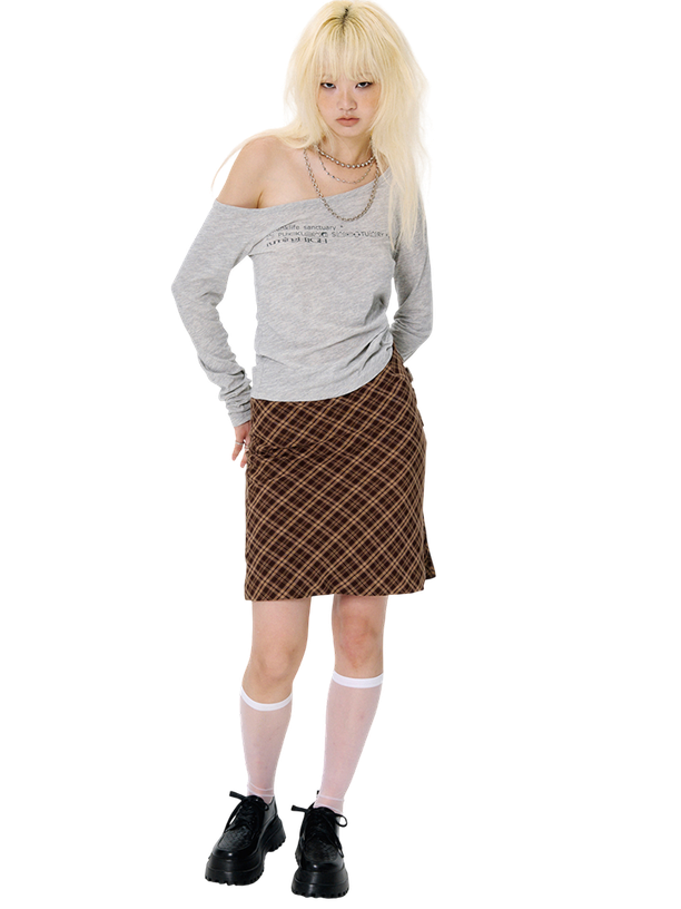 Running High Юбка Buckle point midi skirt