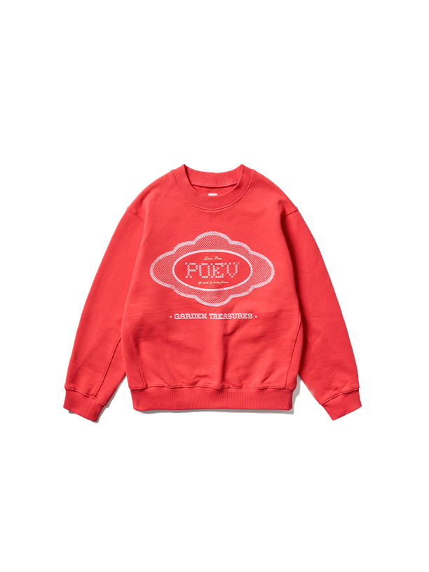 Poev Lace Applique Sweatshirt