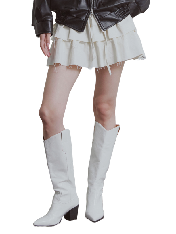 Etre Au Sommet Damage Cancan Mini Skirt Pants