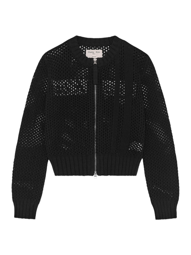 Matin Kim Бомбер BACK JACQUARD LOGO BLACK