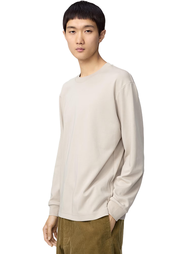 Uniqlo Лонгслив AIRism Cotton Crew Neck