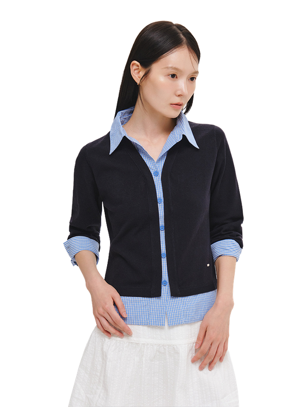 General Idea Кардиган Check Shirts Layered