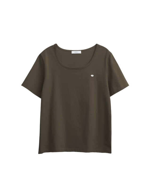 Slowlolli Футболка U neck short sleeve