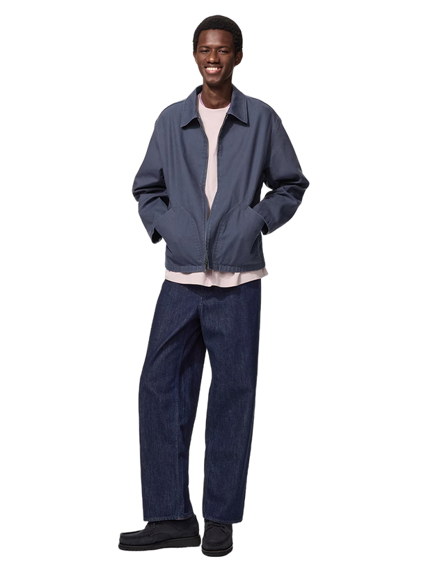 Uniqlo Мужские широкие прямые джинсы Uniqlo