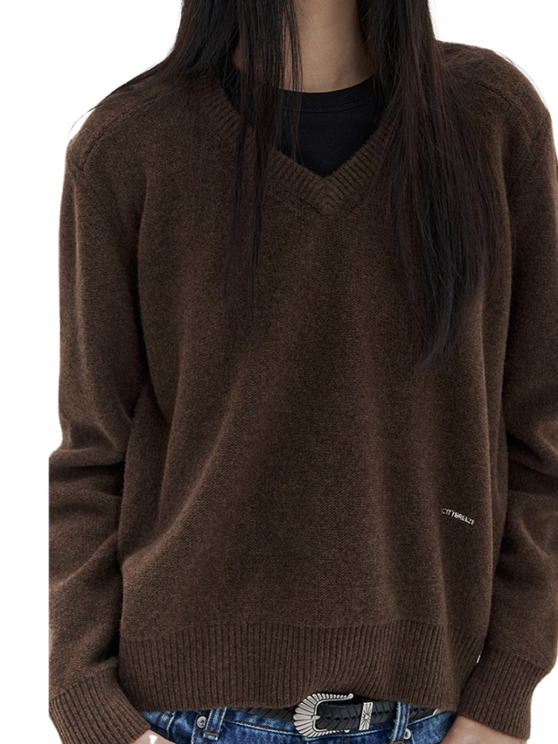 Citybreeze Шерстянной свитер ESSENTIAL V-NECK