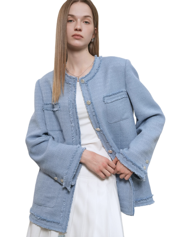 General Idea Жакет fringe trimming tweed