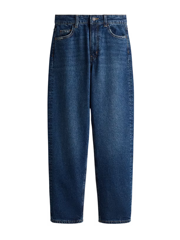 H&M Джинсы High-Waist Ankle Mom Jeans Slim Fit