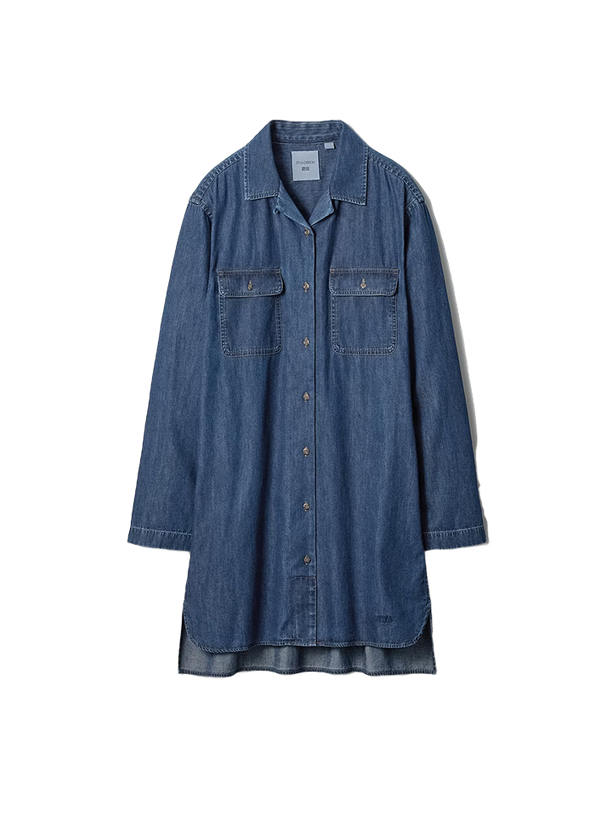 Uniqlo Джинсовое платье-рубашка