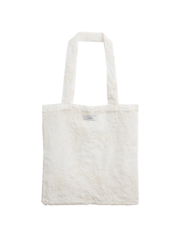 Slowlolli Сумка Bloom jacquard tote bag