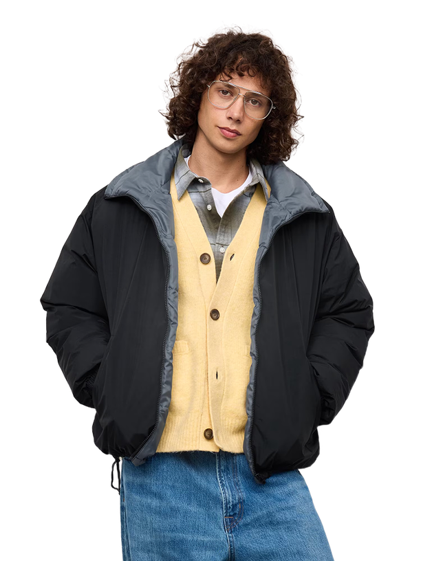 Uniqlo Стёганая куртка с воротником-стойкой GU Warm Padded Stand Collar