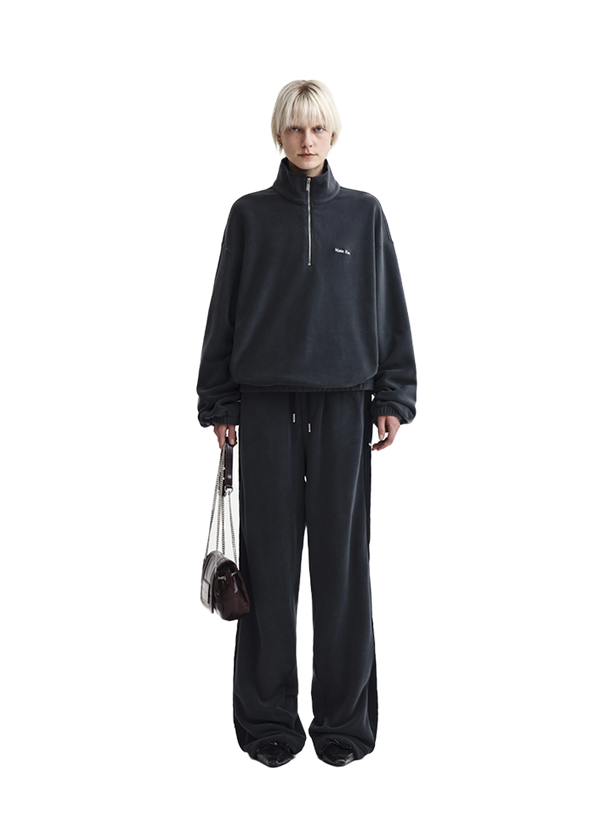 Matin Kim Джоггеры SHERPA FLEECE DRAWSTRING CHARCOAL