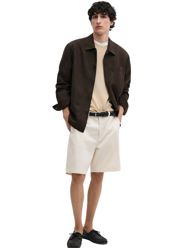 Massimo Dutti Шорты Cotton Bermuda Shorts with Waist Detail