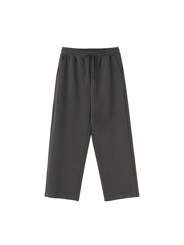 General Idea cotton logo wide banding pants