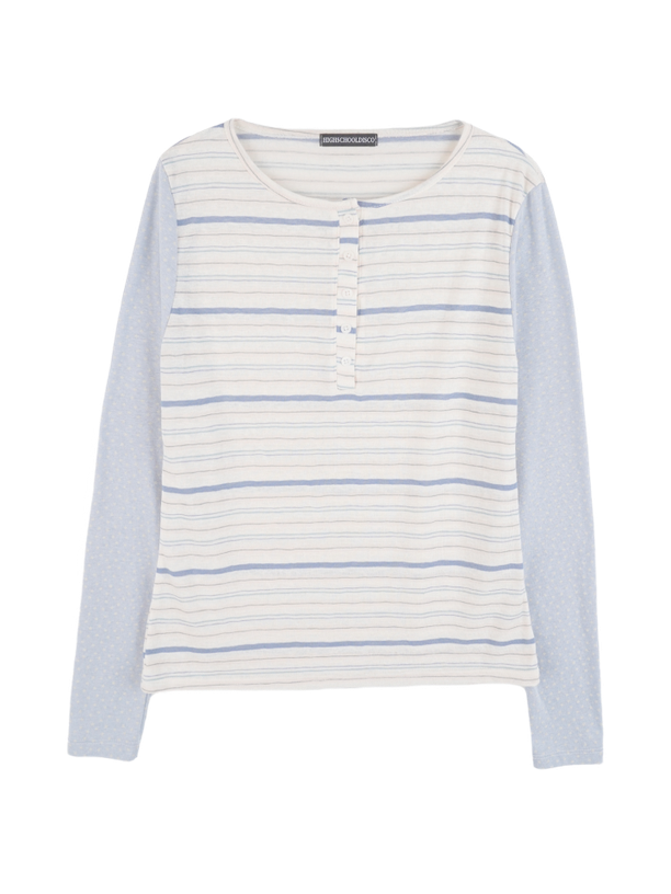 Highschool Disco Лонгслив Star Stripe Henley Neck