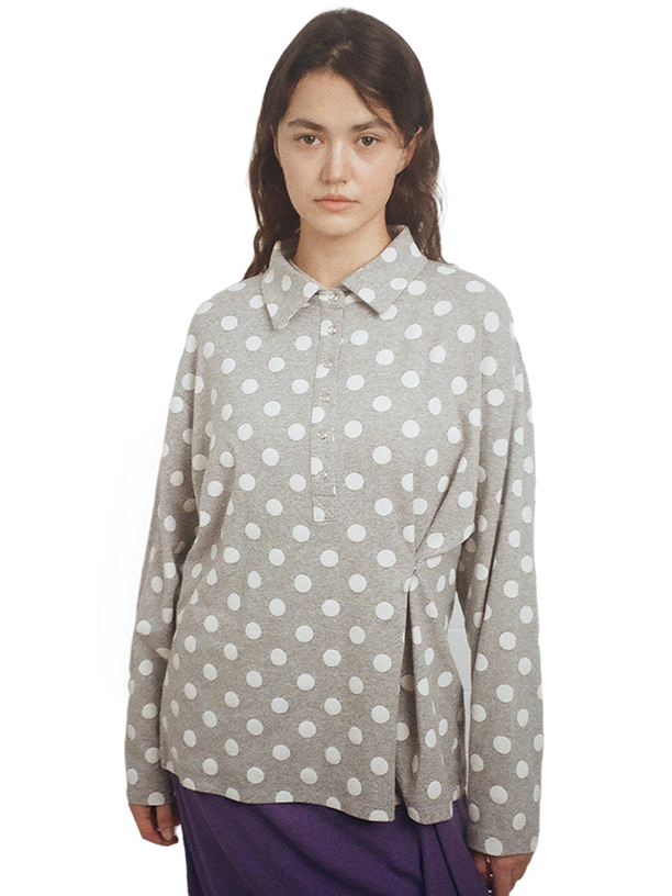 Poev Рубашка Striped Button Collar