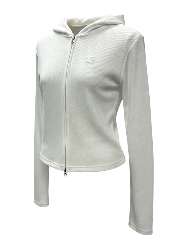 Running High Худи R logo slim zip up hoodie