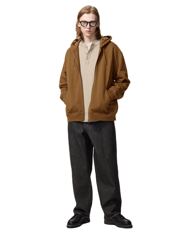 Uniqlo Мужские широкие прямые джинсы Uniqlo