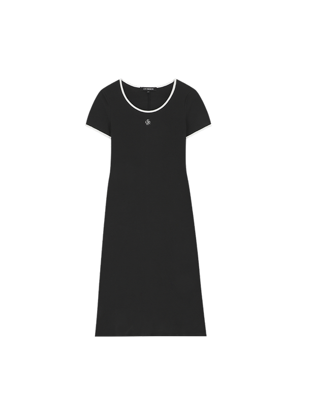 Citybreeze Платье миди из джерси с глубоким вырезом