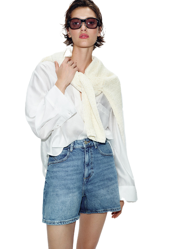Zara Шорты Z1975 MOM FIT