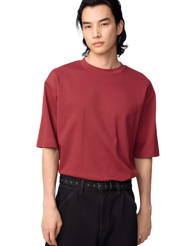 Uniqlo Футболка AIRism Cotton Oversized Crew Neck