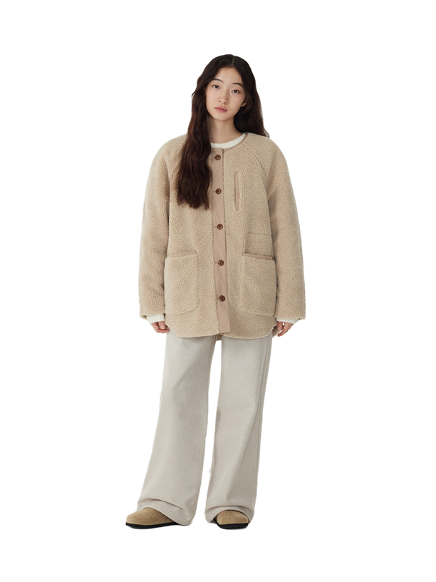 Covernat Куртка Sherpa Mid Jacket Beige