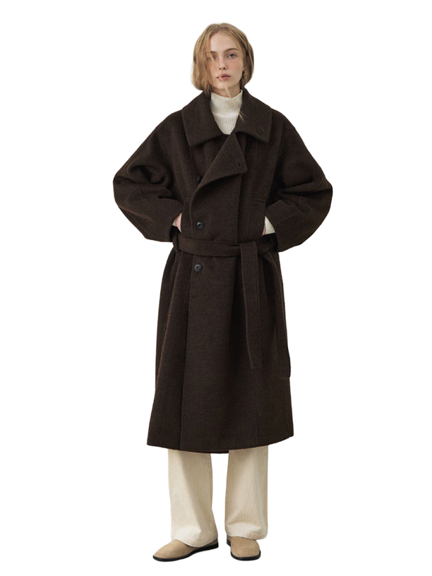 Citybreeze Пальто WOOL SLOPE BELTED