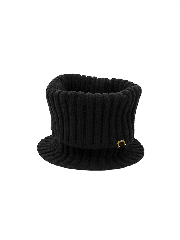 Undercontrol Studio NECK WARMER / RIB / LAMBS WOOL / BLACK