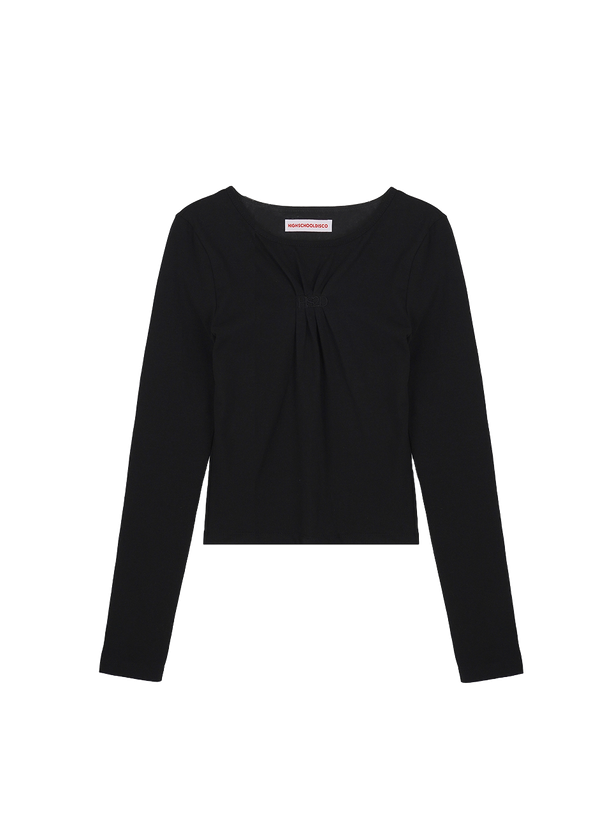 Highschool Disco Pleats Embroidery Long Sleeve