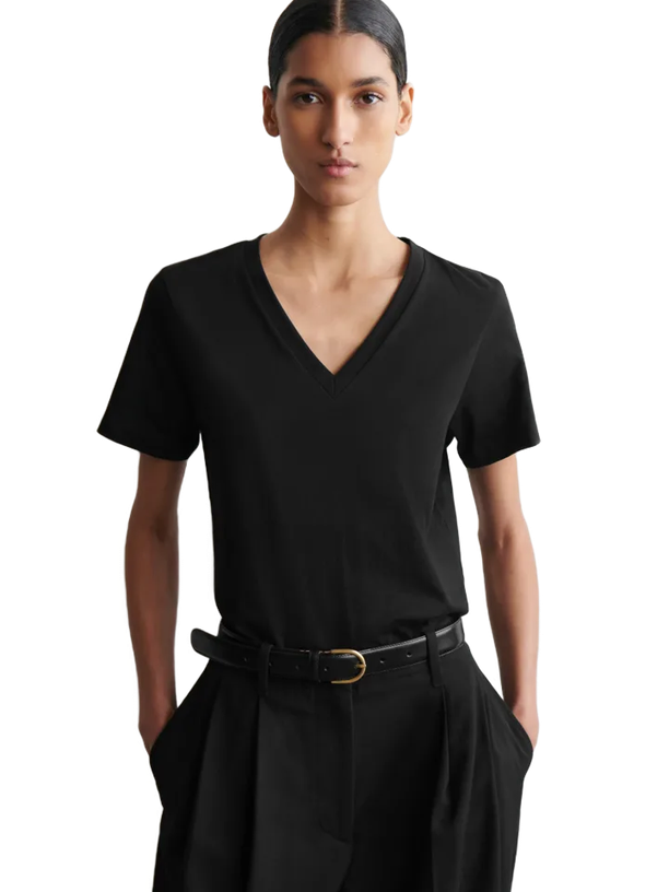 COS Футболка Cotton V-Neck