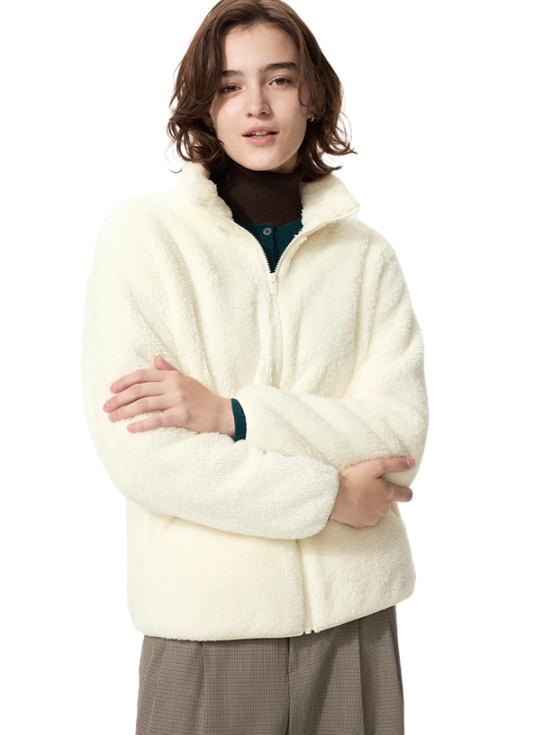 Uniqlo Флисовая куртка на молнии Fluffy Yarn Fleece Full-Zip