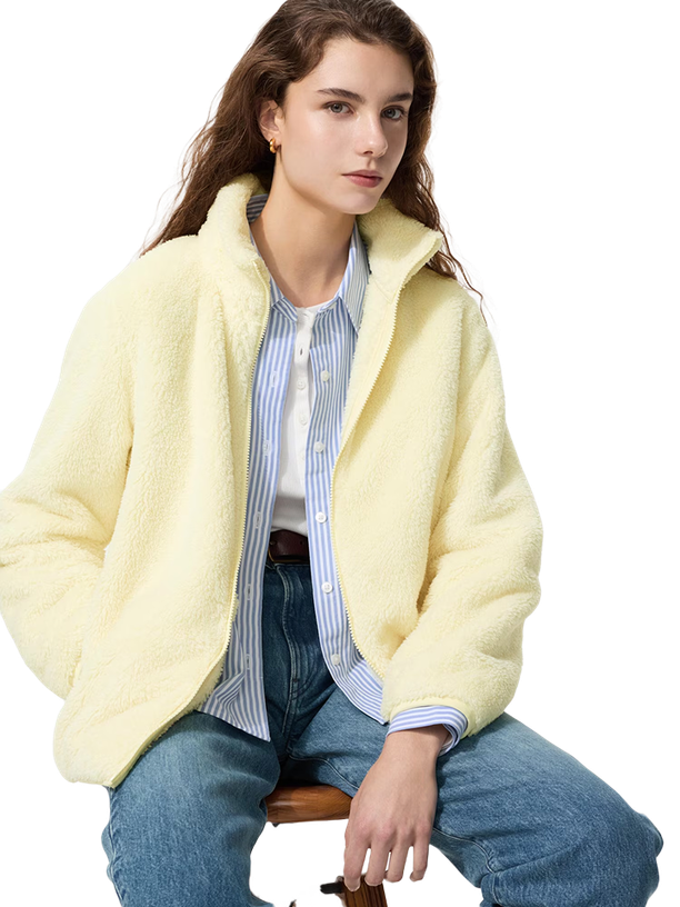 Uniqlo Флисовая куртка на молнии Fluffy Yarn Fleece Full-Zip